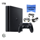 Ps4 Slim 1tb Com 1 Controle Jogo