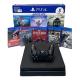 Ps4 Slim Playstation 4 1tb Ps4 Jogos Controle 1 Ano Garantia Entrega Rápida