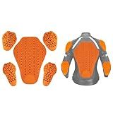 Psler Conjunto De Protetores De Cotovelo E Ombro Para Armadura De Motocicleta Com Certificação Ce Nível 2 Protetores De Costas Para Armadura De Motocicleta Para Jaquetas De Motocicleta 5 Peças