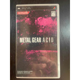 Psp Metal Gear Acid Original Japonês