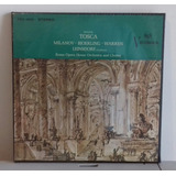 Puccini Tosca Milanov Leinsdorf Vinil Box Imp Lacrado Opera