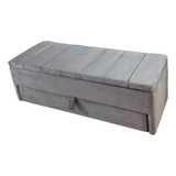 Puf Baú Recamier Com Gaveta 120x40x45cm sapateiro 
