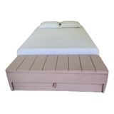 Puf Baú Recamier Com Gaveta 120x40x45cm sapateiro 