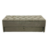 Puf Baú Recamier Com Gaveta Queen 160cm sapateiro 