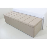 Puf Baú Recamier De Casal 140x50x45cm Conforto E Qualidade