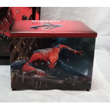 Pufe Baú Estofado 60cm Brinquedo Homem Aranha Spider