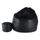 Puff 100x80 Maça Adulto Com Enchimento Apoio De Pés Novo