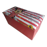 Puff Bau Infantil Multiuso Grande Minie Mouse 1m Larg Puffe