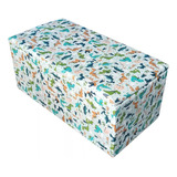 Puff Bau Porta Brinquedos Acento Sala Quarto Dino 90x45x45