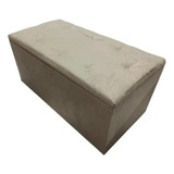Puff Báu Suede Decorativo Quarto sala 90x45x45