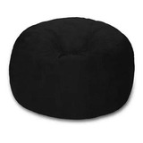 Puff Cama Gigante Redondo Suede 100x40