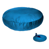 Puff Cama Gigante Redondo Suede 80x20 C Enchimento Especial