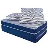 Puff Colchonete Dobrável-Sofa 3 Em 1 - Travesseiro Casal BF Colchões