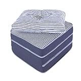 Puff Colchonete Dobrável Sofa 3 Em 1 Travesseiro Solteiro BF Colchões