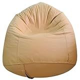 Puff GOTA Para Sala Quarto Gamer Escritório Eventos Áreas De Recreação Empresas Escolas Receba Pronto P Uso Com Enchimento Cor Bege Claro