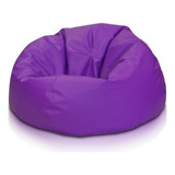 Puff Maça Redondo Apoio Pés Cheios Brasil Gta Cor Roxo