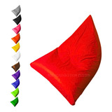 Puff Pera Triangular Descanso C Enchimento Gigante Eventos Cor Vermelho