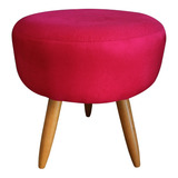 Puff Puf Decorativo Lavínia Triângulo Suede Pés Palito