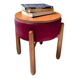 Puff Redondo Decorativo Com