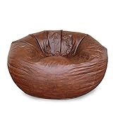 Puff Redondo Em Corino Café