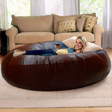 Puff Redondo Gigante De Suede Sem Enchimento 1 40 Diâmetro