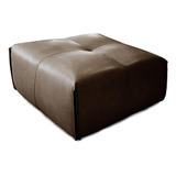 Puff Retangular Senepol 0405 Couro Brown