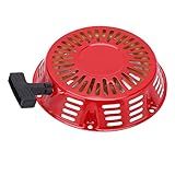 Pull Start Recoil Starter Pull Starter Conjunto Abs Alumínio Recoil Pull Start 8 5in Capa Vermelha Para 212 Ohv Motor Go Kart Pit Bike