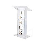 Pulpito Em Acrílico Transparente Empresa Igreja Palanque