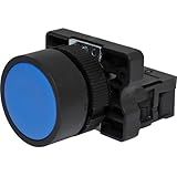 PULSADOR FACEADO 22MM PLÁSTICO AZUL 1NA P20AFR BL 1A METALTEX