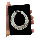 Pulseira 10 Fios Prata