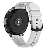 Pulseira 20mm Silicone Compatível Com Samsung Gear Sport R600   Galaxy Watch Active 1 E 2   Galaxy Watch 3 41mm   Galaxy Watch 42mm   Amazfit GTR 42mm   Amazfit GTS   Amazfit BIP   Marca LTIMPORTS  Cinza 