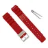 Pulseira 20mm Silicone Compatível Relogio Citizen Aqualand Cor Vermelho
