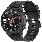 Pulseira 22mm Amazfit GTR 47mm Stratos Galaxy 46mm Gear S3 Danet Preto 