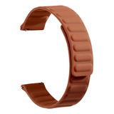 Pulseira 22mm Silicone Elos Imã Para Relógios Nautica