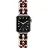 Pulseira Aço Couro Trançado Compatível Apple Watch 41mm 45mm