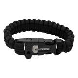 Pulseira Action Cord Tática Ntk Apito Paracord Pederneira
