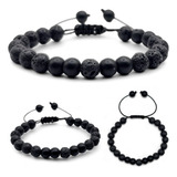Pulseira Ajustavel Pedra Lava