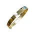 Pulseira Algema De Ouro 18k Com Brilhantes