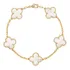 Pulseira Alhambra Vintage Folheada Ouro Amarelo Madre Pérola