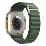 Pulseira Alpine Para Apple Watch Series 9 Ultra 2 45 49mm Cor Verde escuro