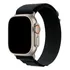 Pulseira Alpine Para Apple Watch Ultra 49mm 45mm 44mm 42mm De Larguras Feita Em Nylon  Elastano Fivela  g hook Loop  Cor Preto Comprimento Total 21