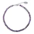 Pulseira Ametista Prata 925 - Comprimento: Para Pulsos De 19 Cm Até 22 Cm - Ajustável Com Corrente Extensora