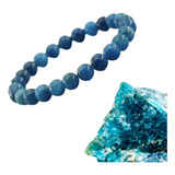 Pulseira Apatita Pedra Natural Cristal Intuição E Iluminação