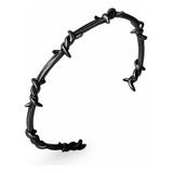 Pulseira Arame Farpado Aço 316l Preto Black Sabona Ajustável