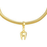 Pulseira Berloque Odontologia Banhada A Ouro 18k Premium
