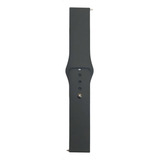 Pulseira Borracha 20mm Amazfit Gts 2 3 4 Mini Galaxy Active Cor Cinza escuro Largura 20 Mm