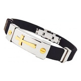 Pulseira Bracelete Aco Cruz