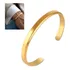 Pulseira Bracelete Aço Tungstênio Banhado Folheado Ouro 6mm