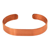 Pulseira Bracelete Ajustável De Cobre Puro M 16cm