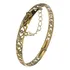 Pulseira Bracelete Algema Coração Filigrana 6,3mm Ouro 10k 
